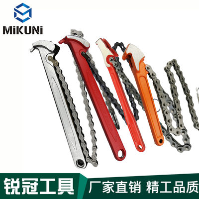 日/欧式链条钳美式镀铬链条扳手双排链条管子钳chain pipe wrench