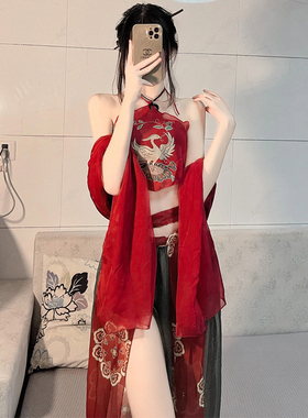 国潮古风敦煌飞天凤女cosplay女装制服性感汉服异域风情舞蹈演出