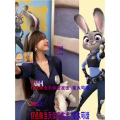 万圣节战袍辣妹漫展兔女郎兔子警官cos朱迪女警性感迪士尼制服夏
