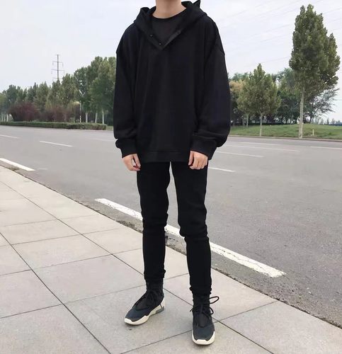 亨利领连帽卫衣ANaann