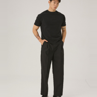 AaNn通勤极简直筒合身九分纯羊毛西裤 pants cigarette