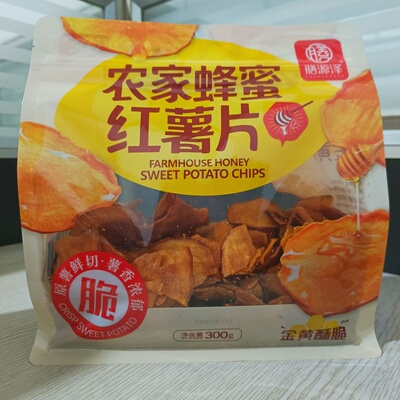 膳源泽农家蜂蜜红薯片300克薯香浓郁香脆可口地瓜干休闲解馋零食