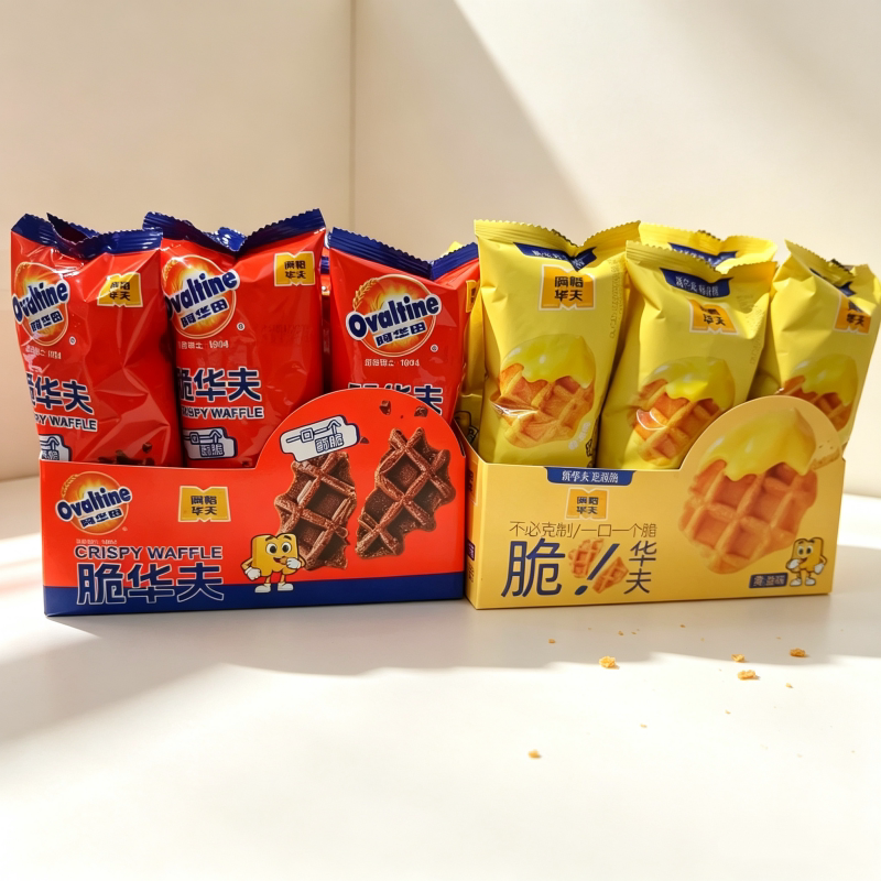 阿华田满格华夫脆华夫黄油味15克休闲解馋零食入口酥脆一口一个