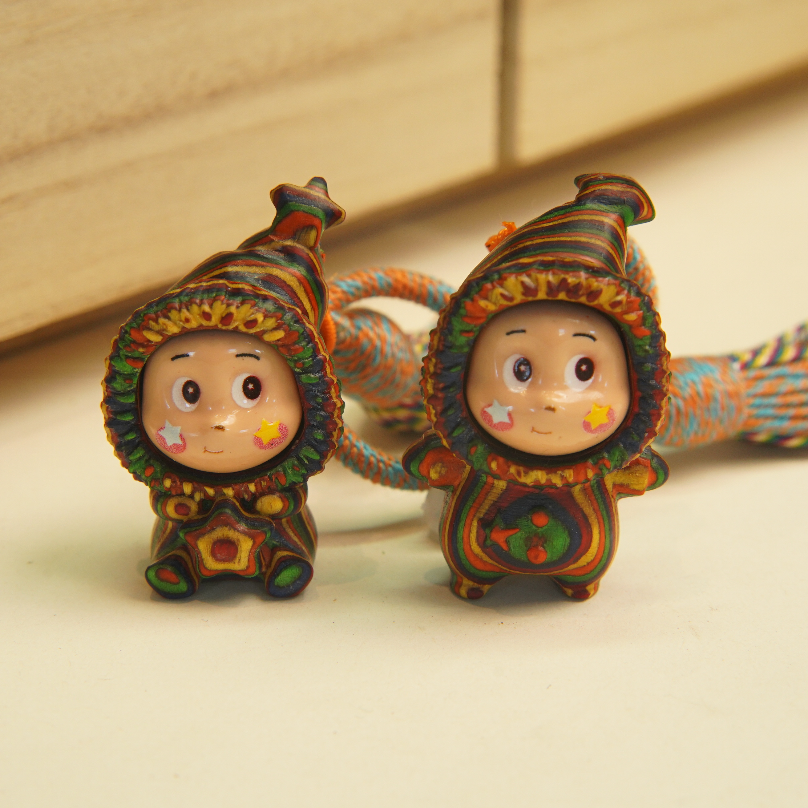 彩虹木星星人挂件钥匙扣文玩挂件吊牌腰牌挂牌饰品