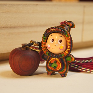 彩虹木星星人挂件钥匙扣文玩挂件吊牌腰牌挂牌饰品钥匙扣