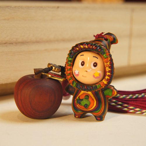 彩虹木星星人挂件钥匙扣文玩挂件吊牌腰牌挂牌饰品钥匙扣