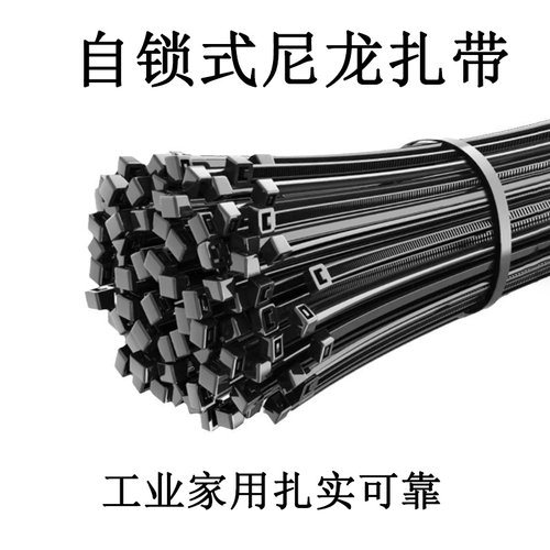 白色自锁式尼龙扎带厂家批发