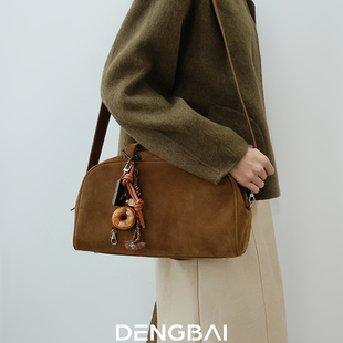 复古风秋冬新款软皮质托特包女式单通勤休闲手提小众包