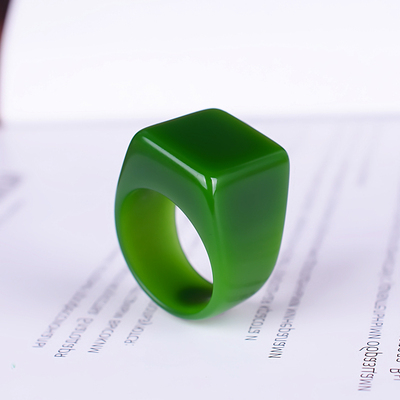 和田玉碧玉戒指玉指环男女款