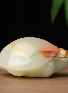 和田玉籽料长寿龟手把件