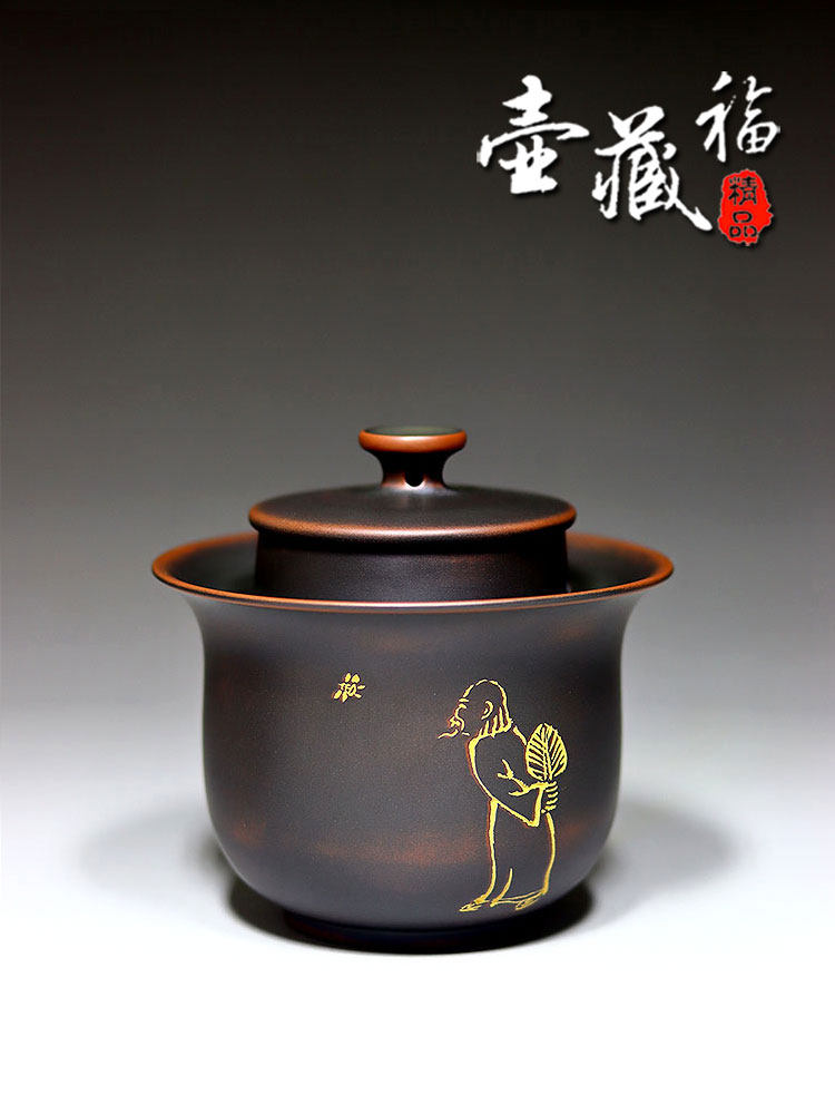 新品手抓盖碗壶纯手工制作名家大师广西茶具居家家用茶壶非紫砂