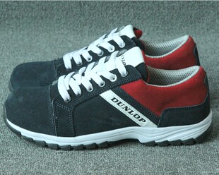 情侣外贸头层猪皮劳保鞋塑钢防砸防刺透气过安检电子门徒步工作鞋