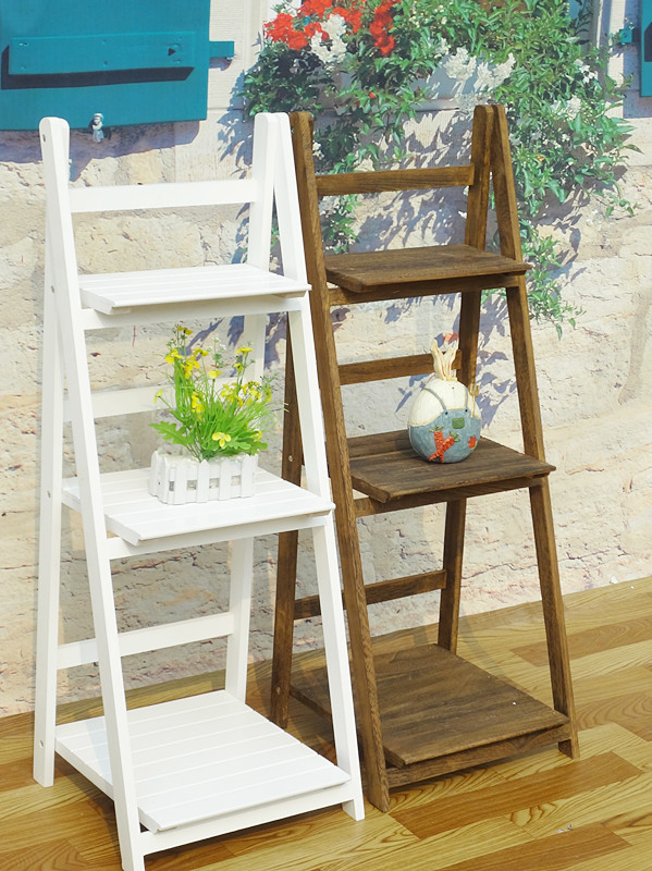 组合户外植物折叠阶梯实木花架