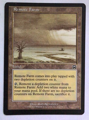 万智牌 偏远农场 玛凯迪亚 Remote Farm 地 铁牌 实拍 英文 MTG
