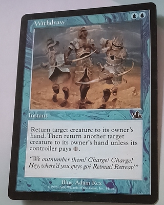 万智牌 撤退 Withdraw 预言 蓝色 普牌 英文实拍 卡 上海文波 MTG