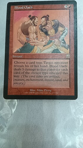 万智牌 血誓 Blood Oath 玛凯迪亚 金 红 英文 实拍 上海文波 MTG