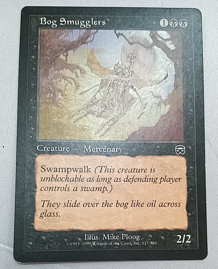 万智牌 腐沼走私犯 Bog Smugglers 玛凯迪亚 普 黑 英文实拍  MTG