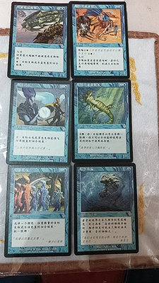 万智牌 大战役 银牌 九张 蓝色 简中 实拍 桌游卡牌 上海文波 MTG
