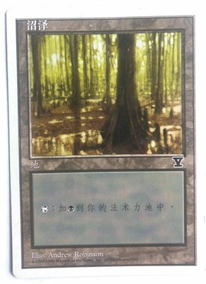 万智牌 沼泽 第五版 普 铁 地 基本地 简中 实拍【上海文波】MTG1