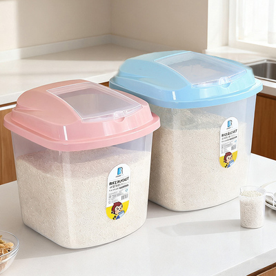 装米桶家用50斤防虫防潮储米箱30斤面粉储存罐厨房收纳盒粮食容器