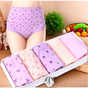 女士松厚实中三角 老年高腰老太太宽松头大短裤 全棉内裤 女2025新款
