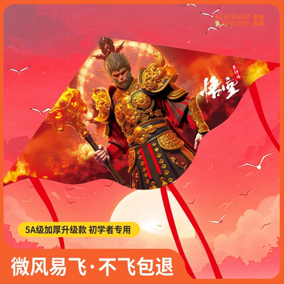 黑神话悟空儿童风筝男孩女孩微风易飞潍坊高档带线卡通2025年新款