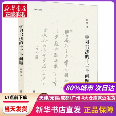 书法的十三个问题 浙江人民美术出版社 新华书店正版书籍