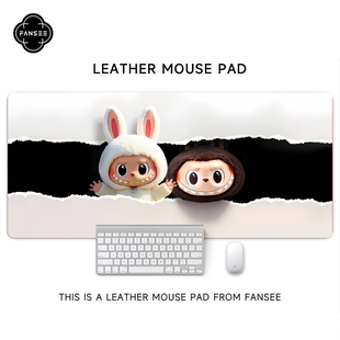 拉布布新款 创意宿舍电脑桌工位办公桌垫 鼠标垫超大号可爱卡通个性