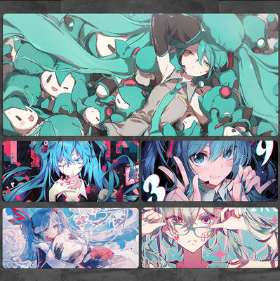 初音未来鼠标垫超大动漫桌垫定制