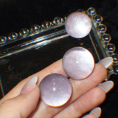 星空紫遐想 黄打屁小众波波球闪甜透百搭夸张秋冬利器925耳钉耳夹