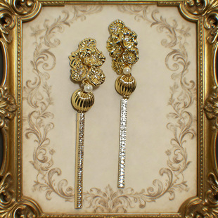 繁花如星斗 黄打屁原创设计复古小众甜仙新中式节日925银耳钉耳夹