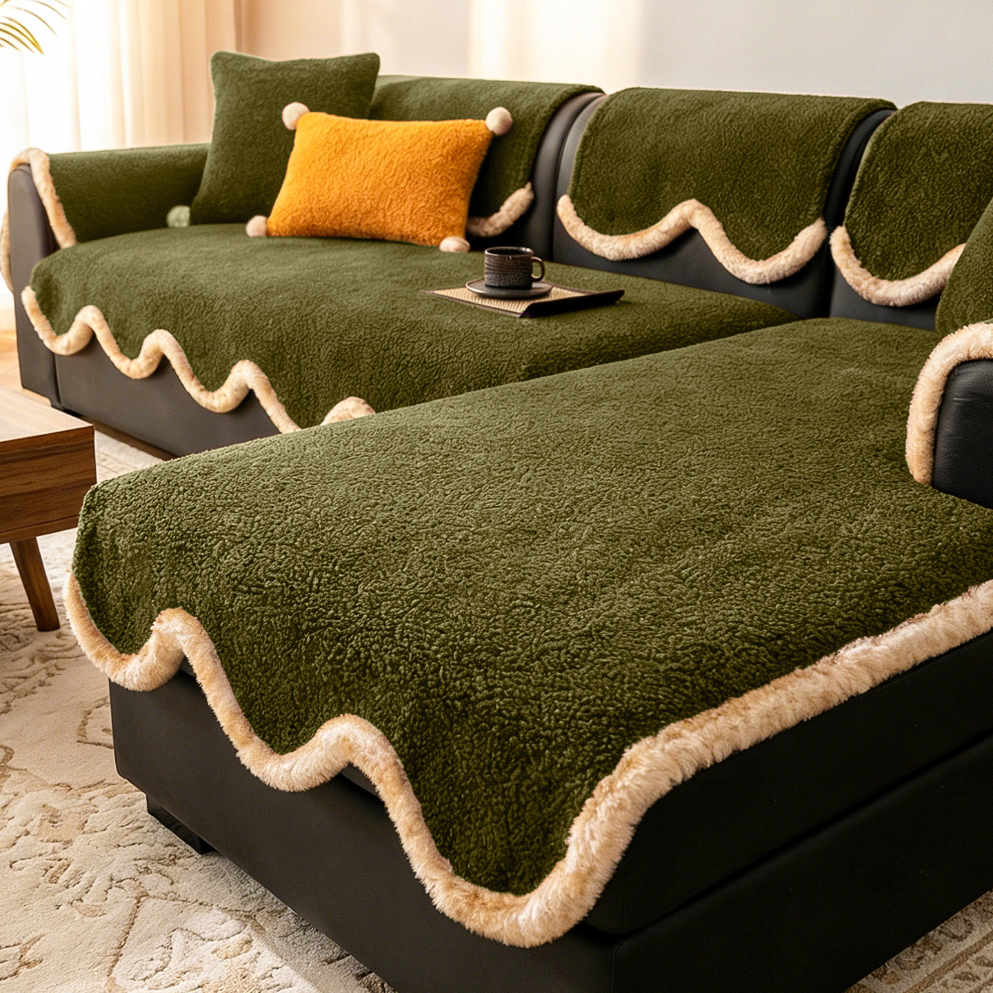 羊羔绒沙发垫冬2025新款加厚座垫毯三座一贵妃沙发套罩防滑坐垫子,居家布艺,沙发垫,淘宝优惠券,粉丝福利购,淘宝优惠卷