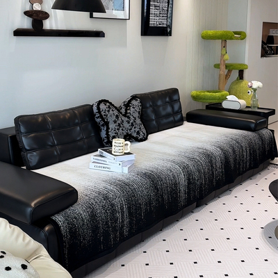 劳伦斯沙发皮质沙发垫轻奢氛围感