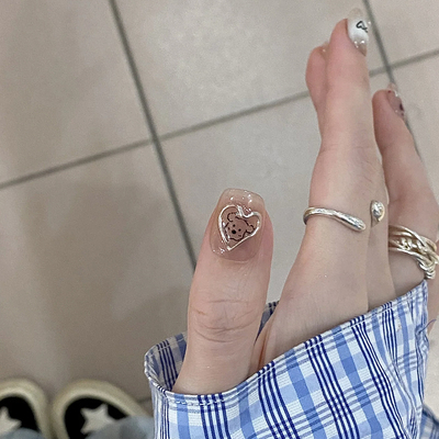 广东穿戴美甲高颜值甜酷高级短甲