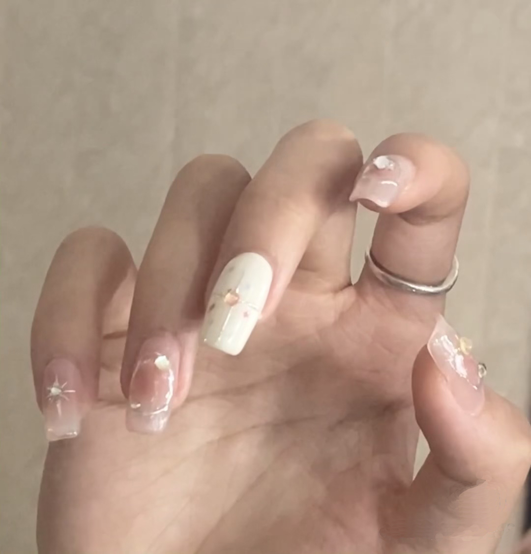 广东甜酷辣妹穿戴甲手工定制成品
