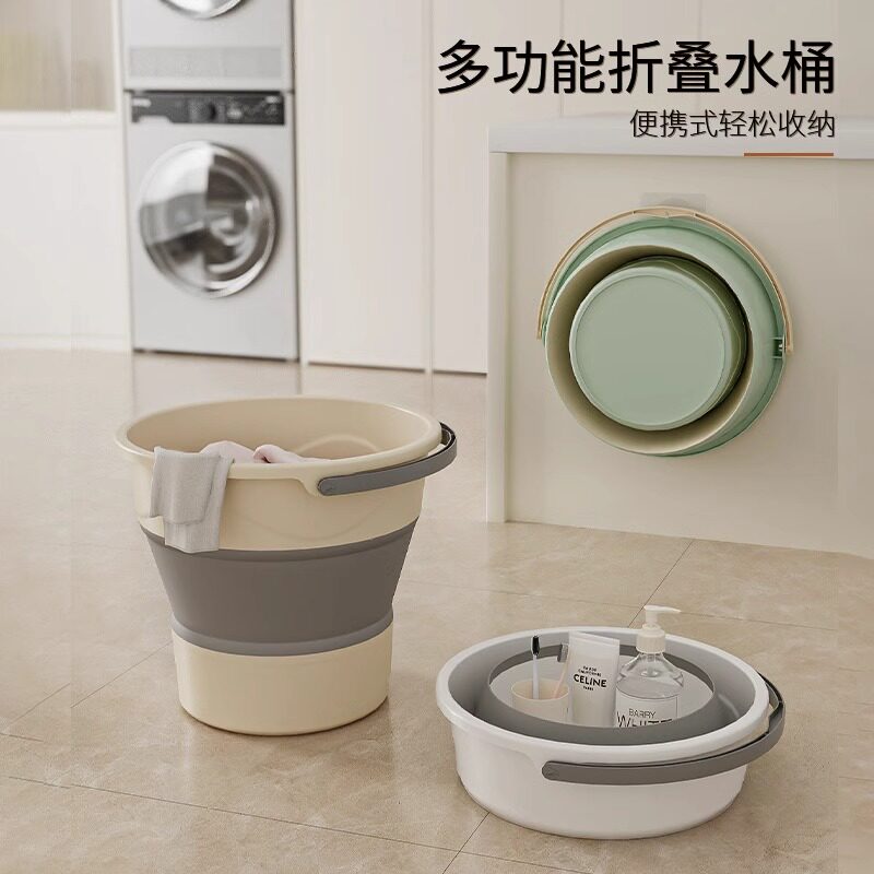 可折叠钓鱼桶户外便携式旅行收缩盆宿舍家用大号洗衣洗脚伸缩桶
