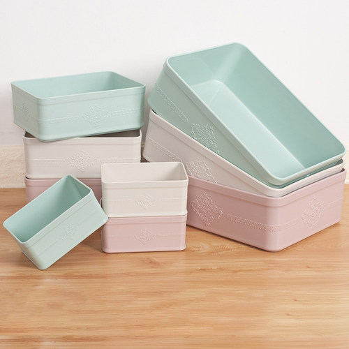 收纳盒桌面塑料化妆品零食加厚