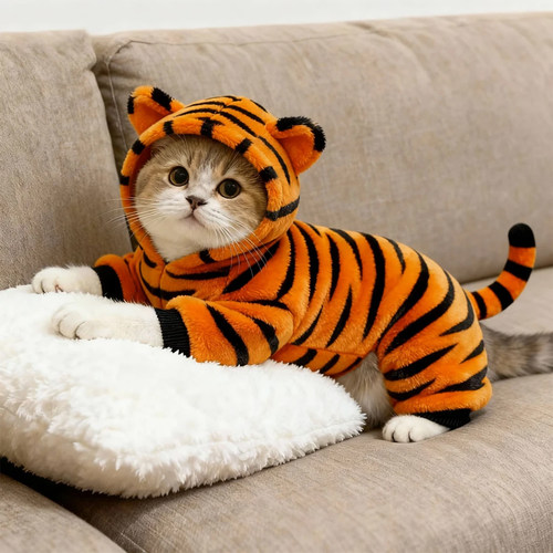 猫咪衣服可爱老虎变身装冬天保暖