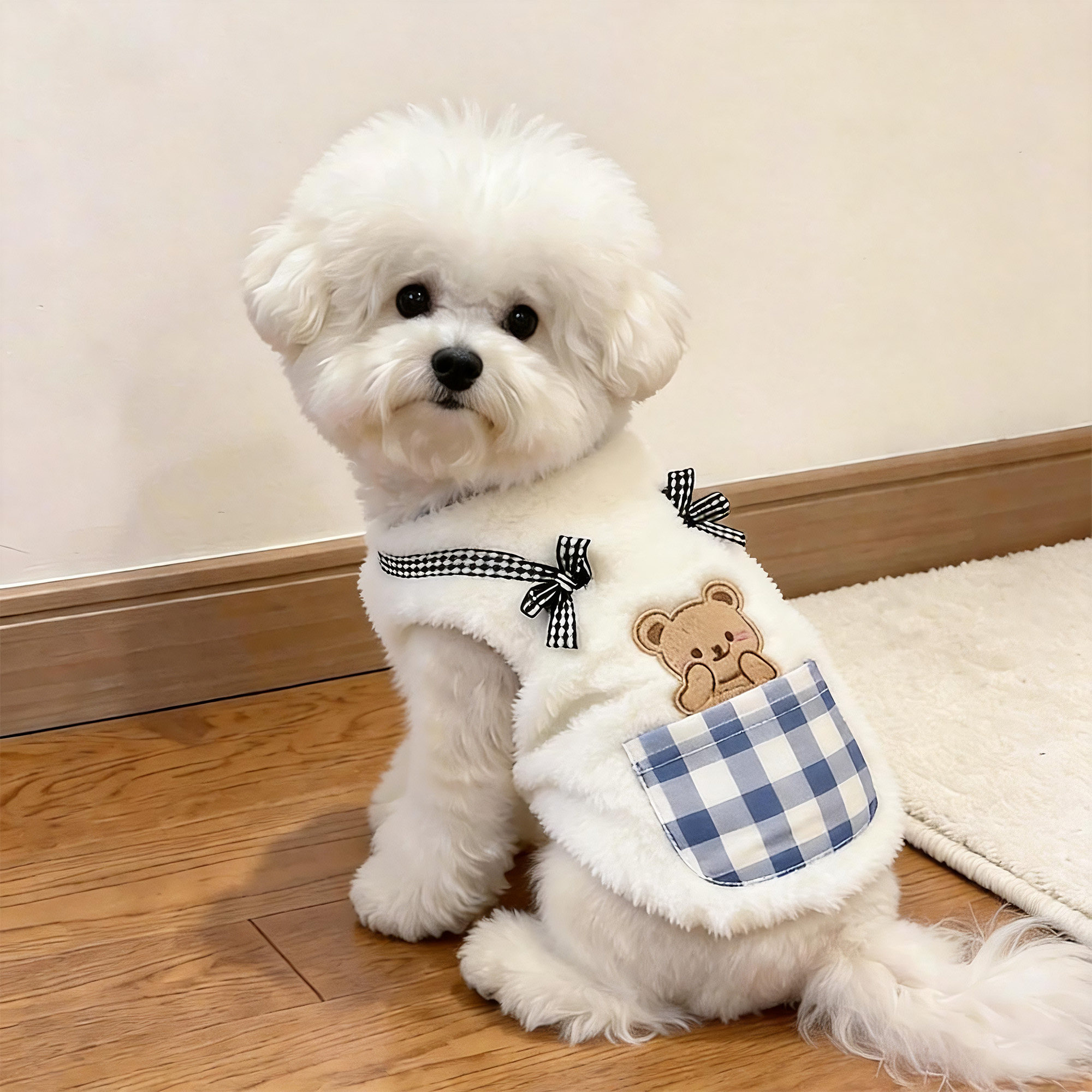 小狗狗衣服可爱口袋熊卫衣秋冬
