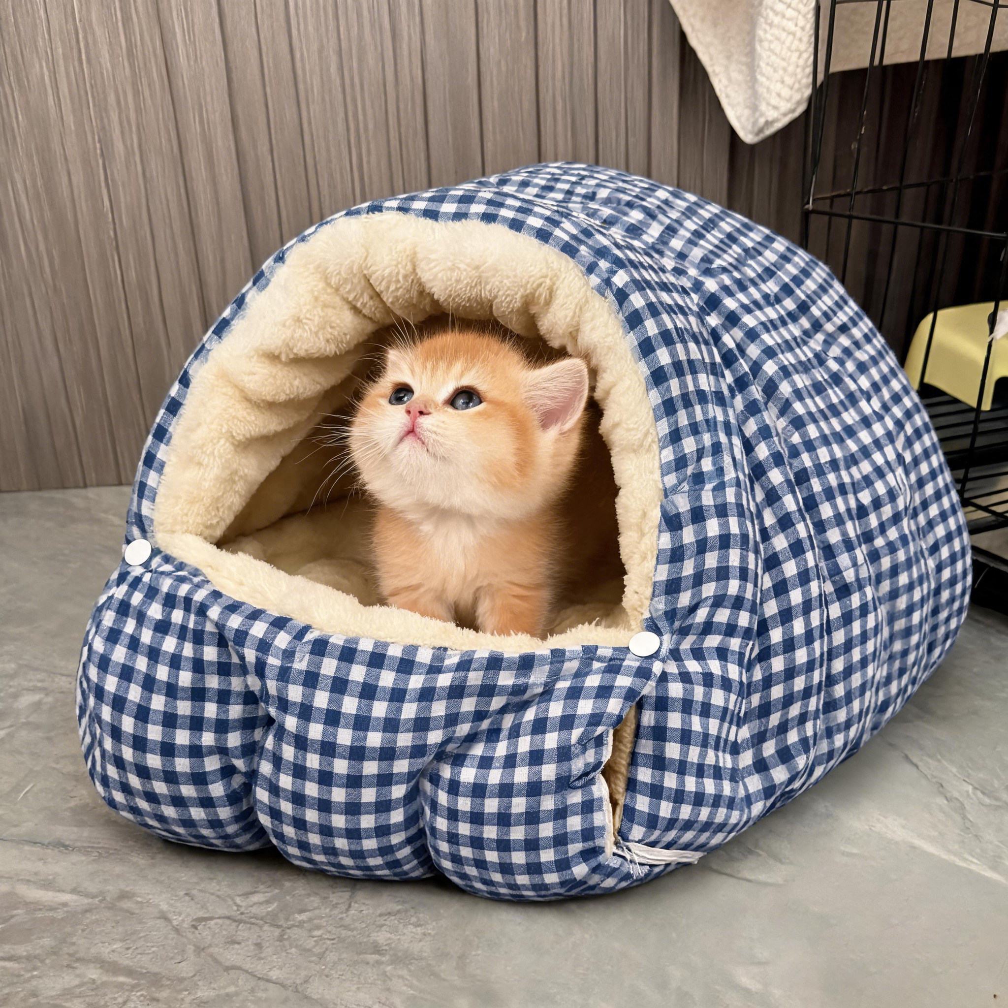 封闭式猫窝冬季保暖安全感狗窝猫床睡袋幼猫四季通用宠物小猫咪窝