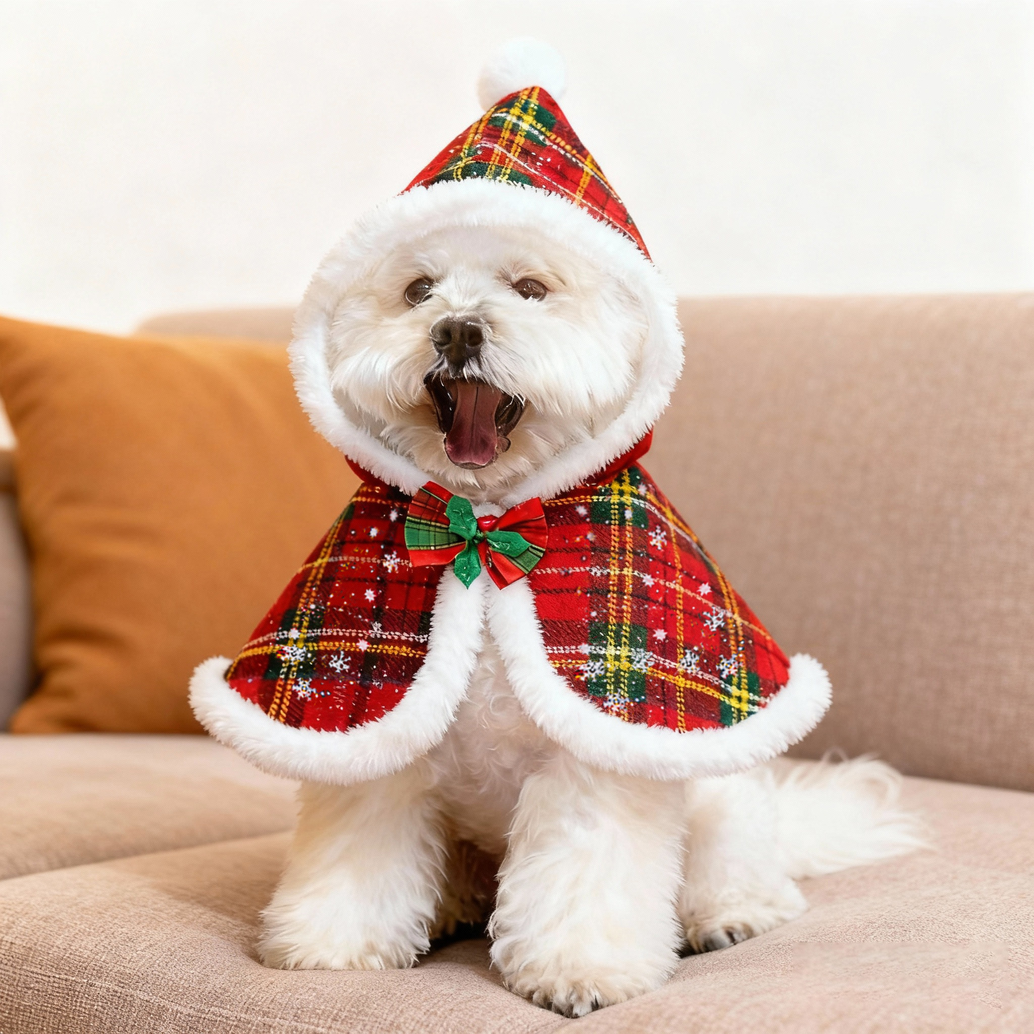 狗狗衣服圣诞格子披风冬季保暖节日加绒斗篷泰迪比熊英短拍照服饰,宠物/宠物食品及用品,狗宠物服装/雨衣,淘宝优惠券,粉丝福利购,淘宝优惠卷
