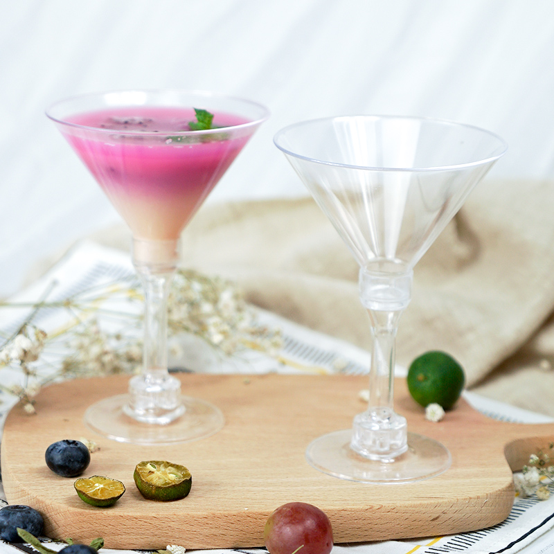 一次性高脚慕斯杯红酒饮品甜品杯