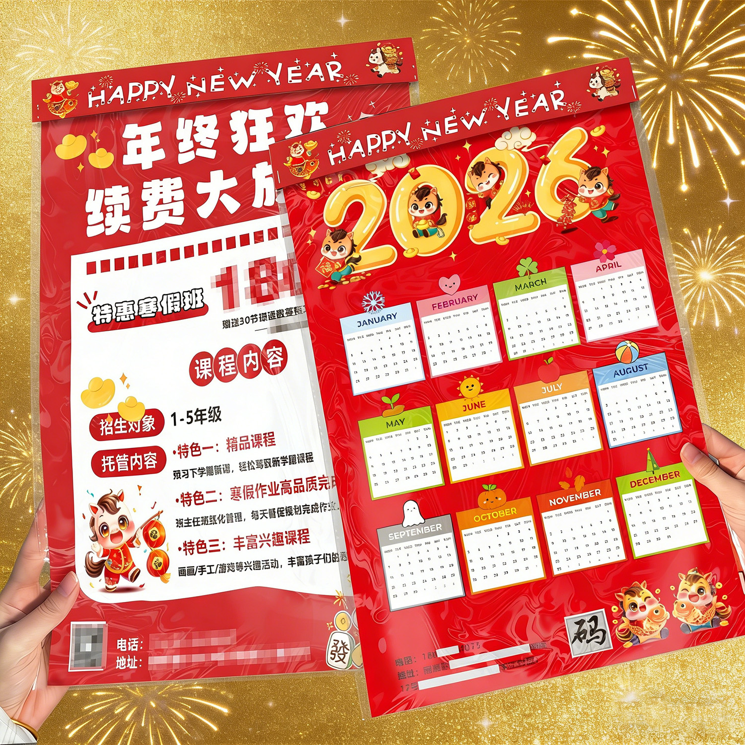 2026地推引流挂历宣传包定制