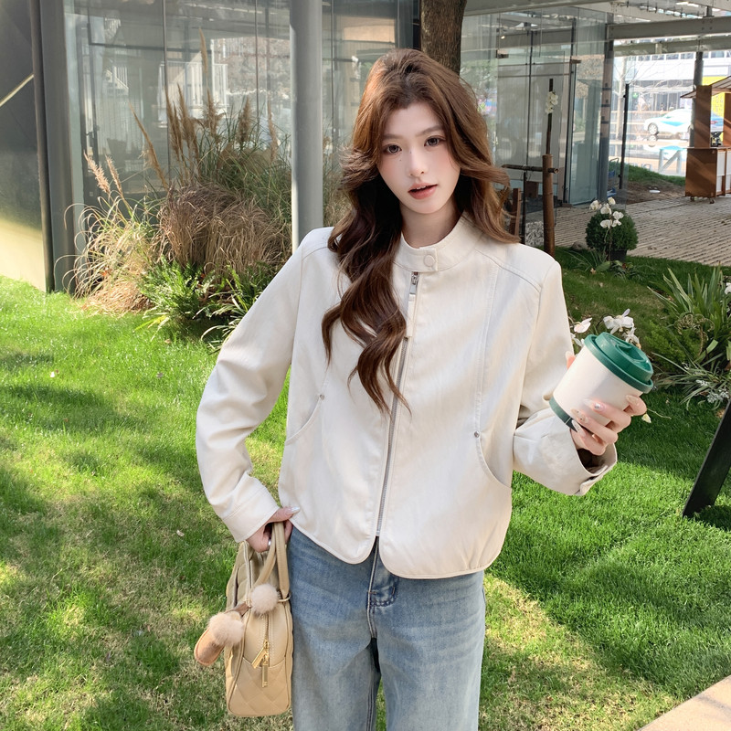 2026新款现货数据好韩版立领皮衣外套1535201P155K248，女装皮衣，浙宝153