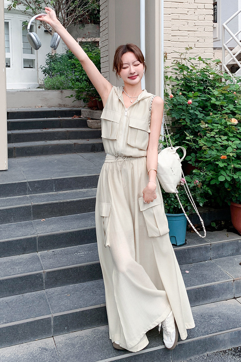夏季新款现货亚麻马甲半裙两件套套装1532618P155K228,女装套装/套裙,浙宝153