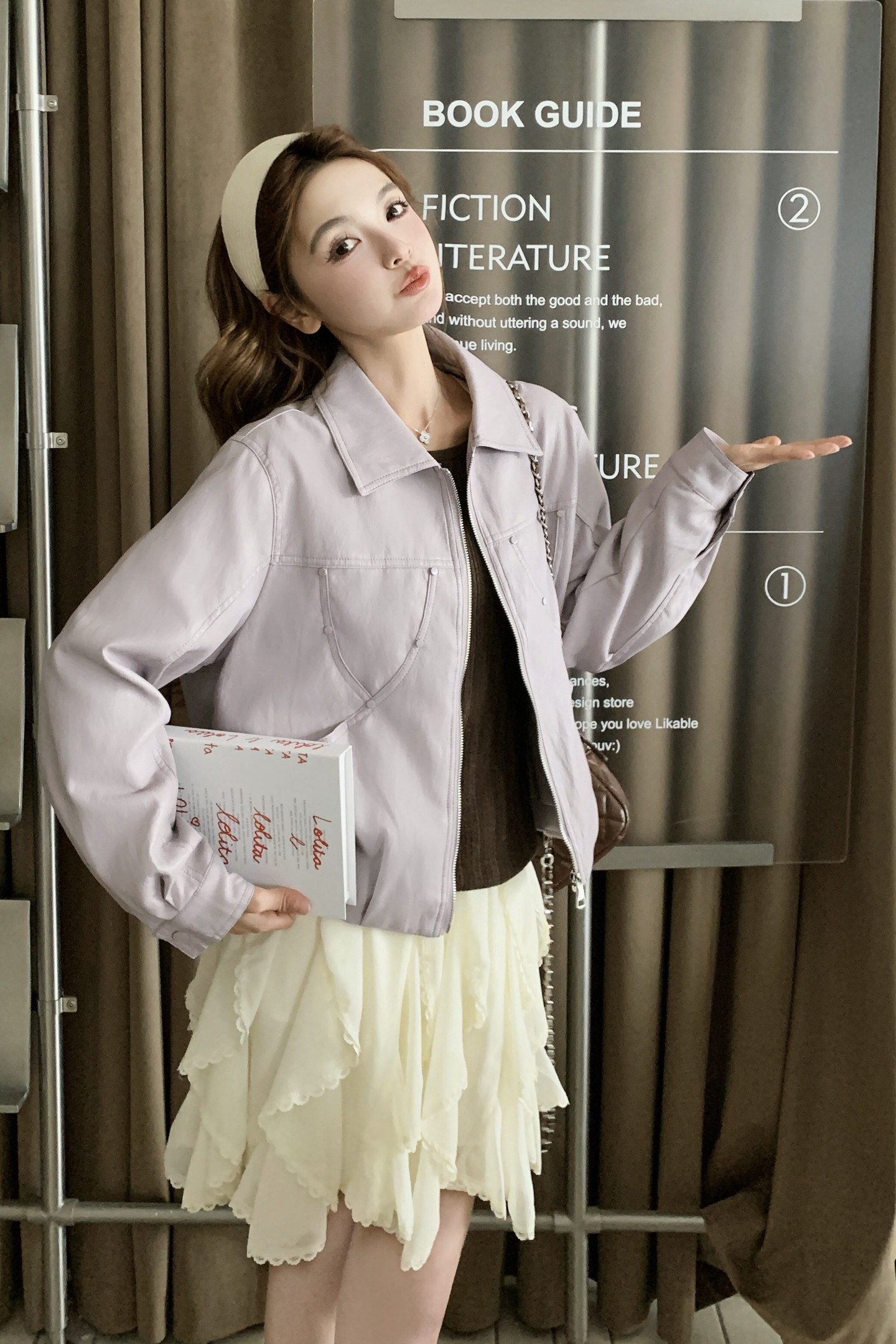 2026春季新款现货韩版皮衣外套1535204P155K248,女装皮衣,浙宝153