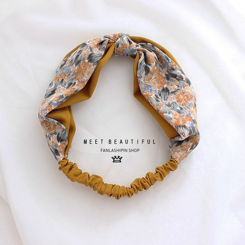 范拉原创韩系复古碎花可外出发带