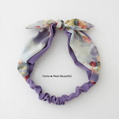 范拉手作2025新款复古油画风蝴蝶结发带式发箍女时尚质感发箍头箍