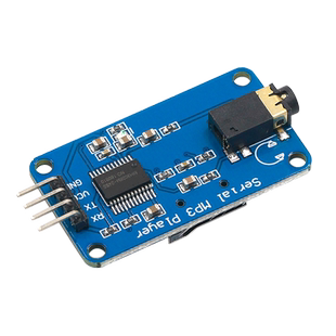 YX5300 兼容YX6300 UART TTL串行MP3音乐播放器模块Micro SD