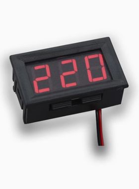 LED二线交流电压表数显 两线数字电压表头 AC220V市电 70V~500V